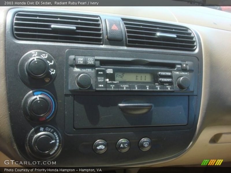 Controls of 2003 Civic EX Sedan