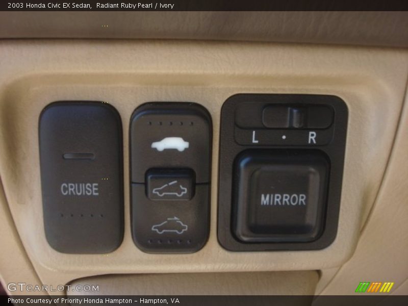 Controls of 2003 Civic EX Sedan