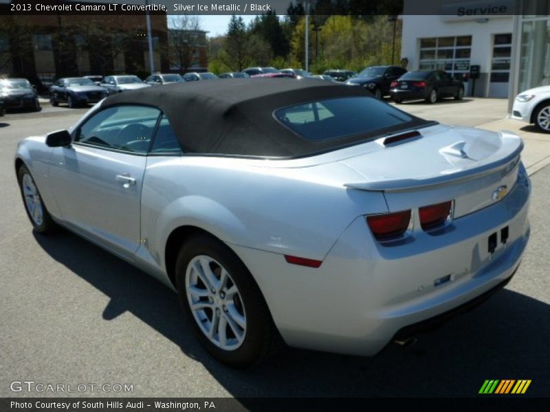 Silver Ice Metallic / Black 2013 Chevrolet Camaro LT Convertible