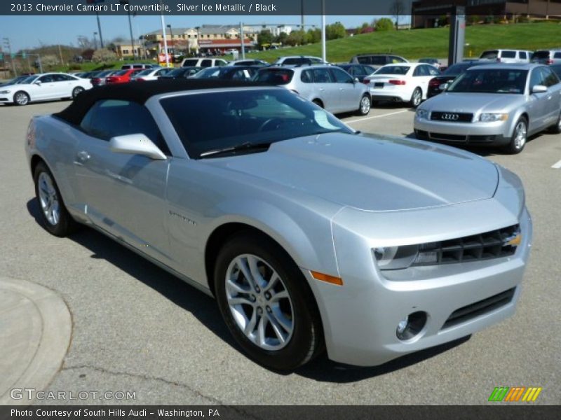 Silver Ice Metallic / Black 2013 Chevrolet Camaro LT Convertible