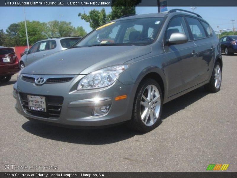 Carbon Gray Mist / Black 2010 Hyundai Elantra Touring GLS