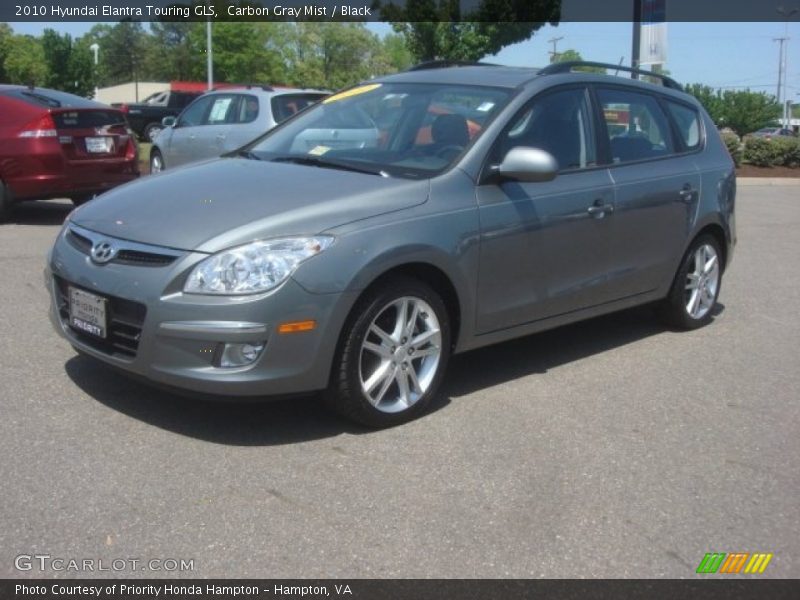 Carbon Gray Mist / Black 2010 Hyundai Elantra Touring GLS