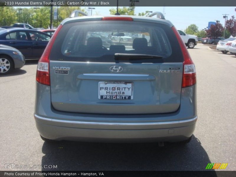Carbon Gray Mist / Black 2010 Hyundai Elantra Touring GLS