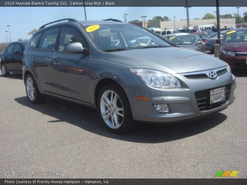 Carbon Gray Mist / Black 2010 Hyundai Elantra Touring GLS