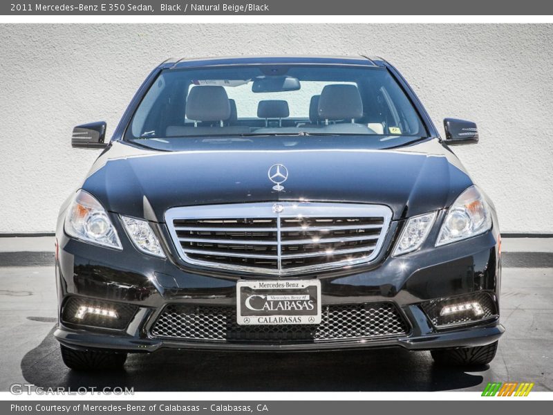 Black / Natural Beige/Black 2011 Mercedes-Benz E 350 Sedan