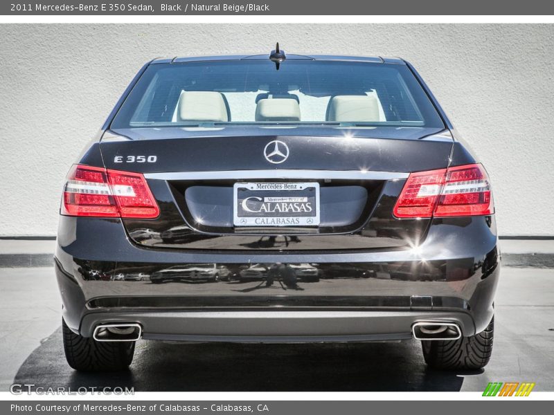 Black / Natural Beige/Black 2011 Mercedes-Benz E 350 Sedan