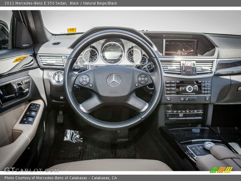 Black / Natural Beige/Black 2011 Mercedes-Benz E 350 Sedan