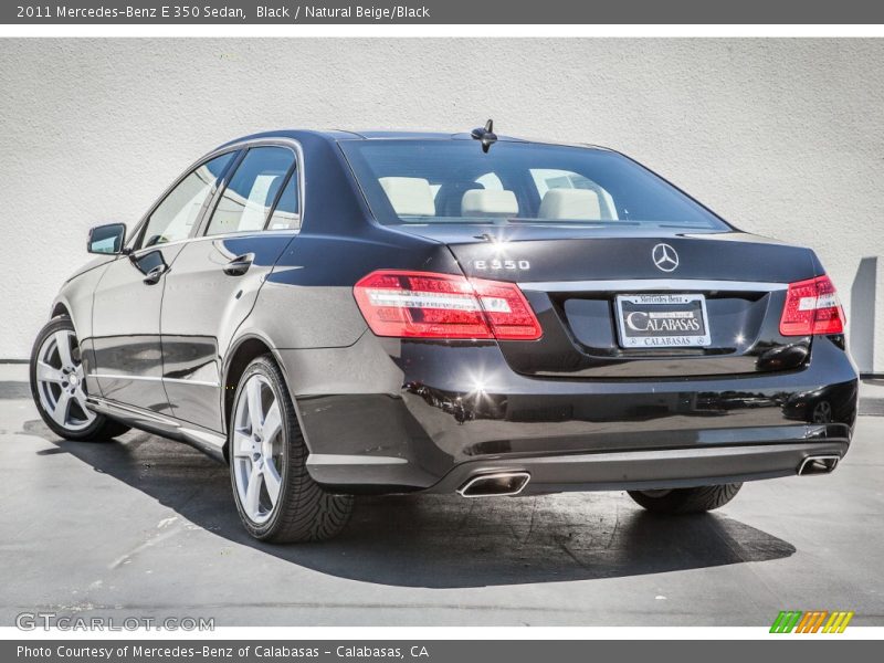 Black / Natural Beige/Black 2011 Mercedes-Benz E 350 Sedan