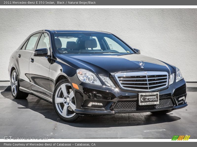 Black / Natural Beige/Black 2011 Mercedes-Benz E 350 Sedan