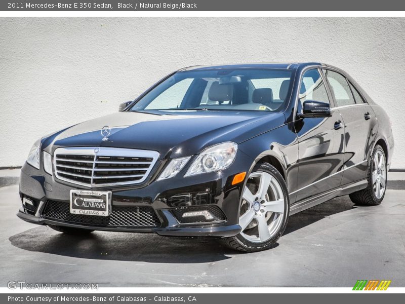 Black / Natural Beige/Black 2011 Mercedes-Benz E 350 Sedan