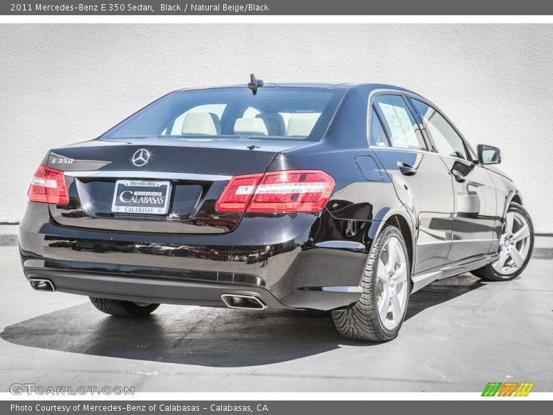 Black / Natural Beige/Black 2011 Mercedes-Benz E 350 Sedan
