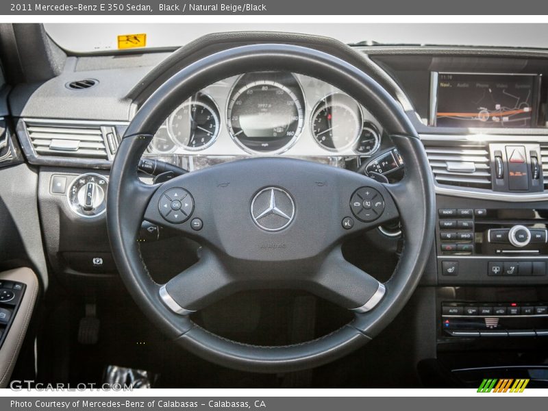 Black / Natural Beige/Black 2011 Mercedes-Benz E 350 Sedan