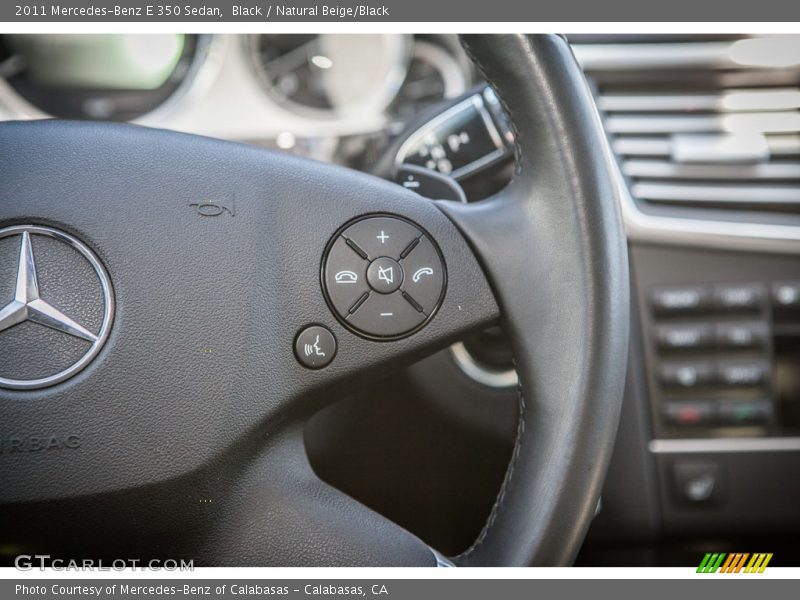 Black / Natural Beige/Black 2011 Mercedes-Benz E 350 Sedan