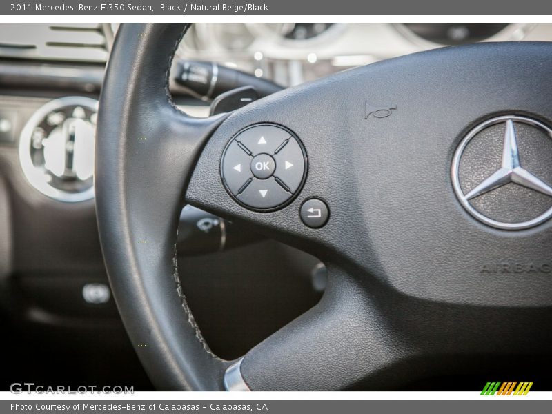 Black / Natural Beige/Black 2011 Mercedes-Benz E 350 Sedan