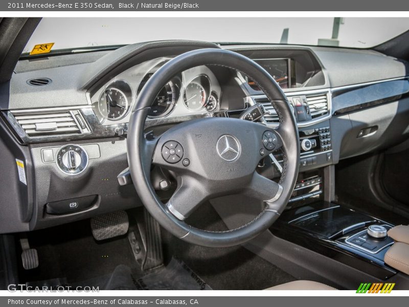 Black / Natural Beige/Black 2011 Mercedes-Benz E 350 Sedan