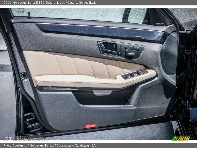 Black / Natural Beige/Black 2011 Mercedes-Benz E 350 Sedan
