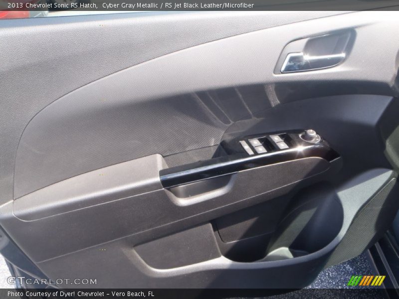 Cyber Gray Metallic / RS Jet Black Leather/Microfiber 2013 Chevrolet Sonic RS Hatch