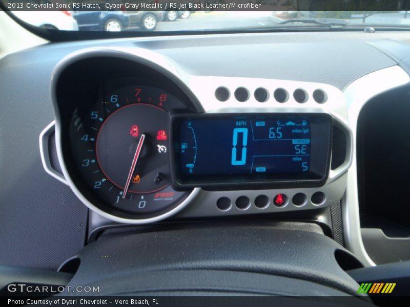 Cyber Gray Metallic / RS Jet Black Leather/Microfiber 2013 Chevrolet Sonic RS Hatch