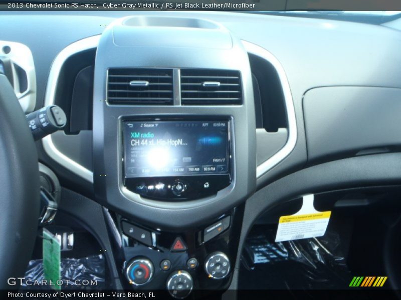 Cyber Gray Metallic / RS Jet Black Leather/Microfiber 2013 Chevrolet Sonic RS Hatch