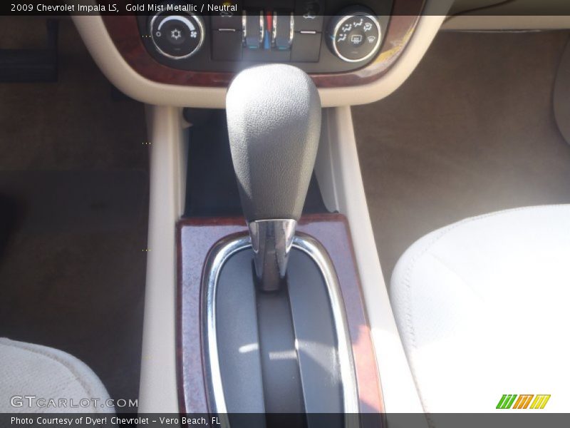 Gold Mist Metallic / Neutral 2009 Chevrolet Impala LS