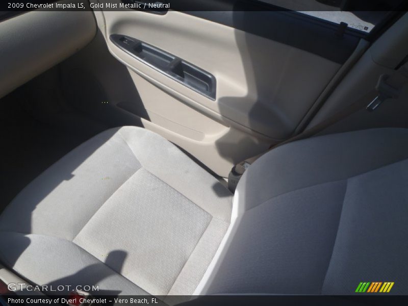 Gold Mist Metallic / Neutral 2009 Chevrolet Impala LS