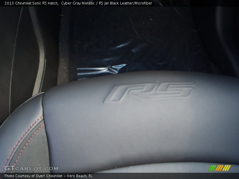 Cyber Gray Metallic / RS Jet Black Leather/Microfiber 2013 Chevrolet Sonic RS Hatch