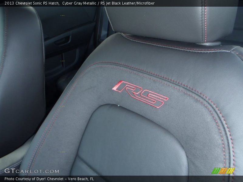 Cyber Gray Metallic / RS Jet Black Leather/Microfiber 2013 Chevrolet Sonic RS Hatch