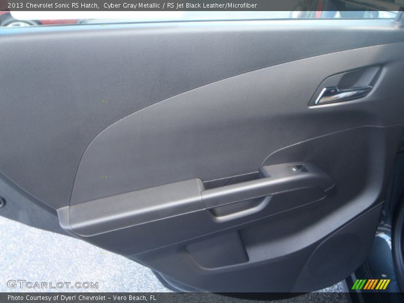 Cyber Gray Metallic / RS Jet Black Leather/Microfiber 2013 Chevrolet Sonic RS Hatch