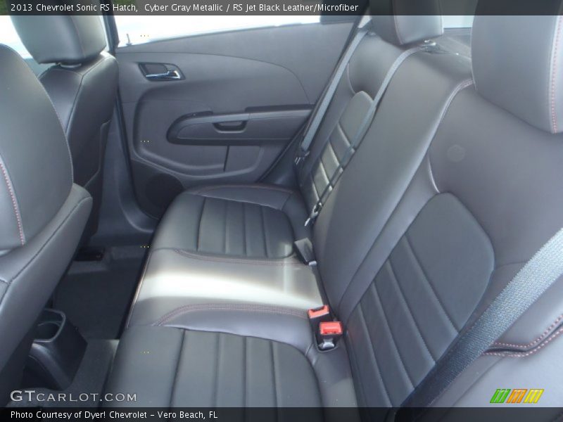 Cyber Gray Metallic / RS Jet Black Leather/Microfiber 2013 Chevrolet Sonic RS Hatch