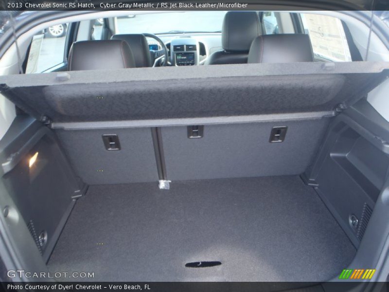 Cyber Gray Metallic / RS Jet Black Leather/Microfiber 2013 Chevrolet Sonic RS Hatch
