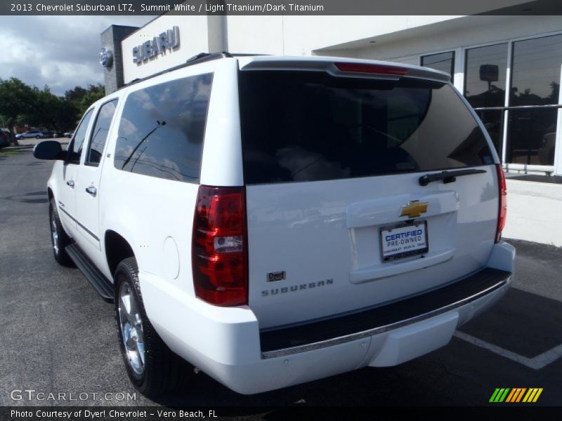 Summit White / Light Titanium/Dark Titanium 2013 Chevrolet Suburban LTZ