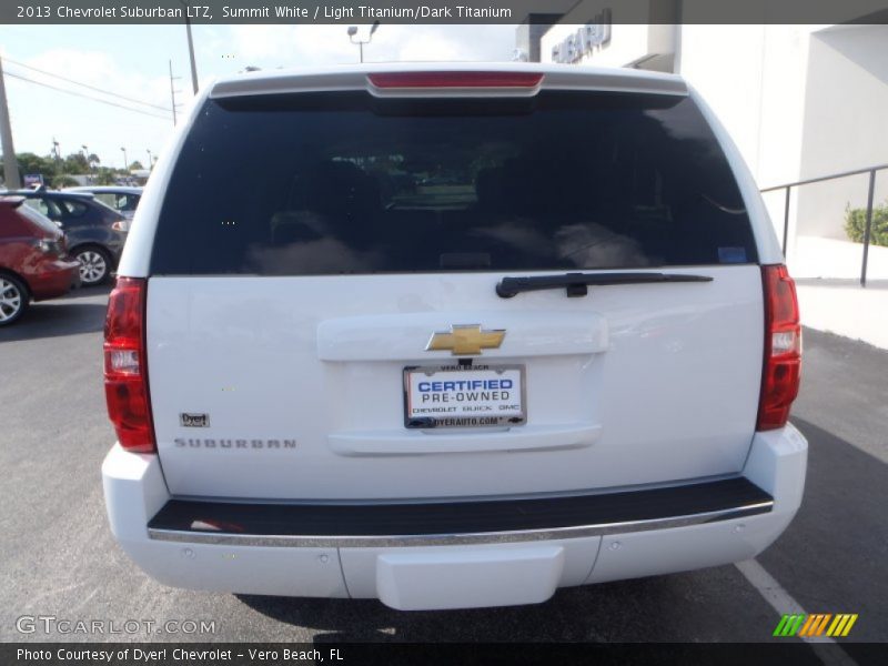 Summit White / Light Titanium/Dark Titanium 2013 Chevrolet Suburban LTZ