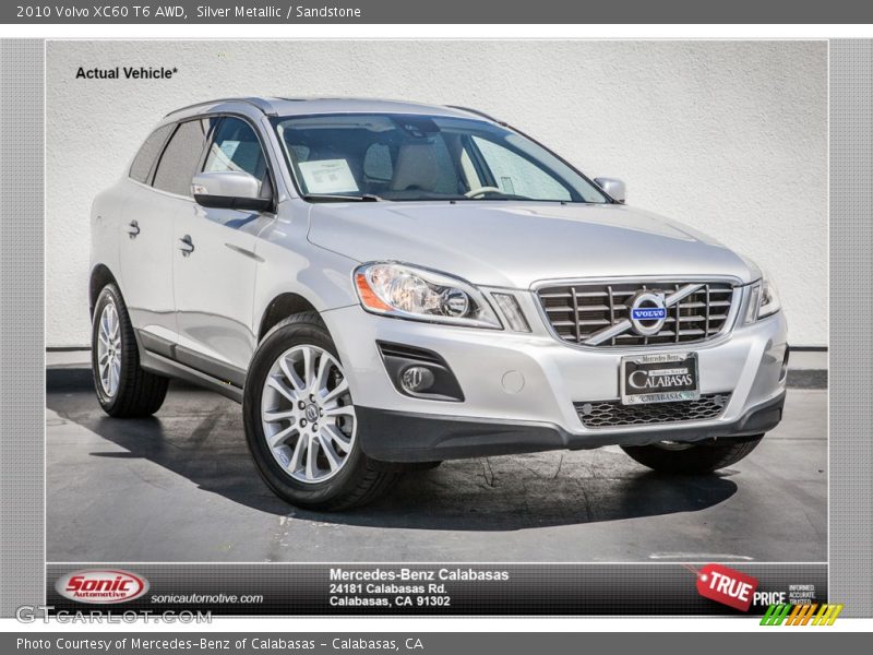 Silver Metallic / Sandstone 2010 Volvo XC60 T6 AWD
