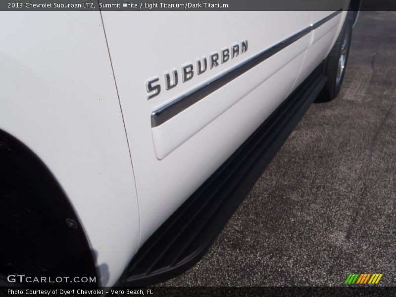 Summit White / Light Titanium/Dark Titanium 2013 Chevrolet Suburban LTZ