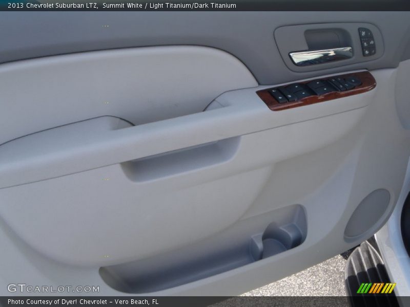 Summit White / Light Titanium/Dark Titanium 2013 Chevrolet Suburban LTZ