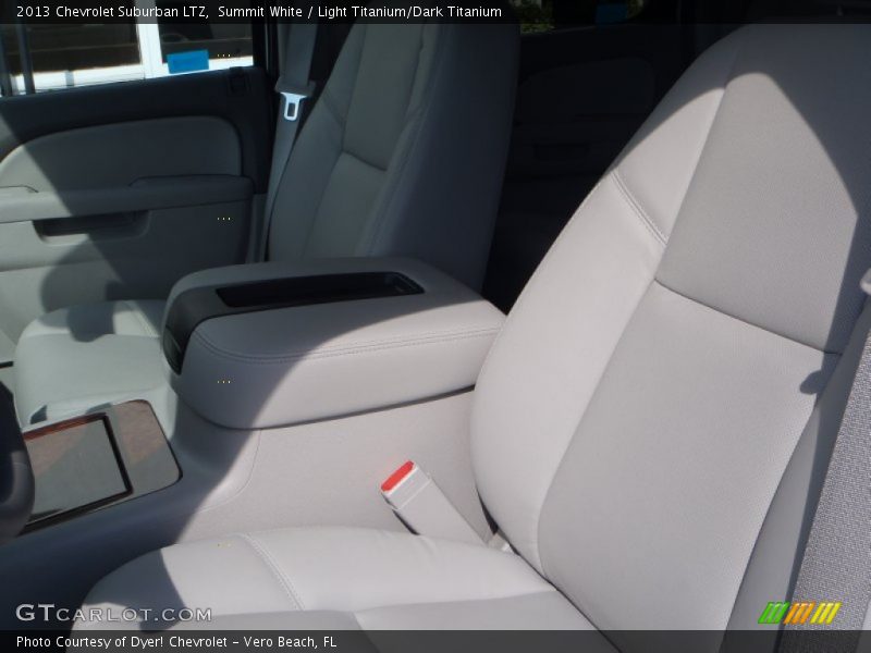 Summit White / Light Titanium/Dark Titanium 2013 Chevrolet Suburban LTZ