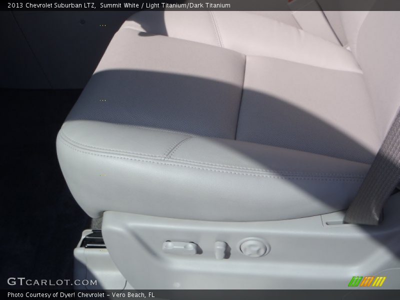Summit White / Light Titanium/Dark Titanium 2013 Chevrolet Suburban LTZ