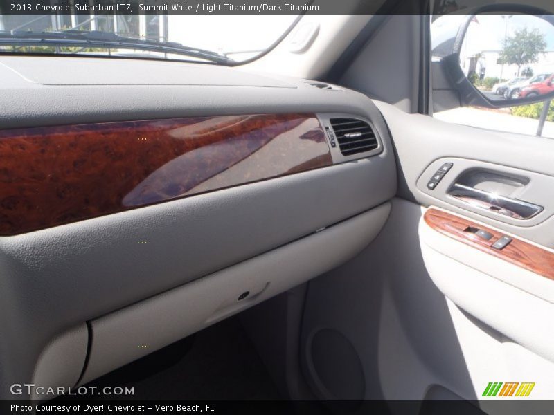 Summit White / Light Titanium/Dark Titanium 2013 Chevrolet Suburban LTZ