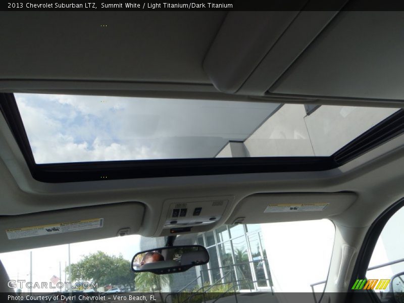 Summit White / Light Titanium/Dark Titanium 2013 Chevrolet Suburban LTZ