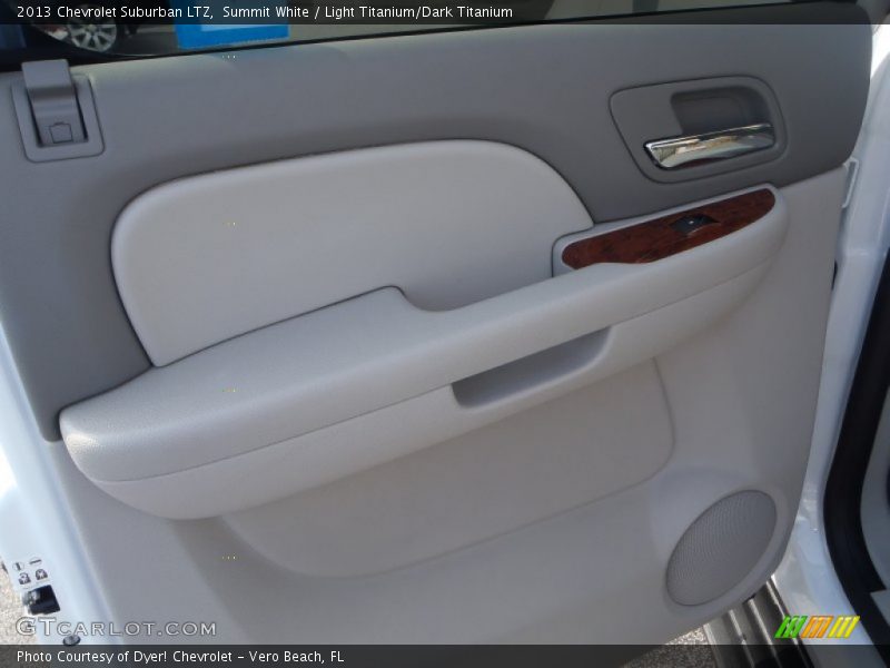 Summit White / Light Titanium/Dark Titanium 2013 Chevrolet Suburban LTZ