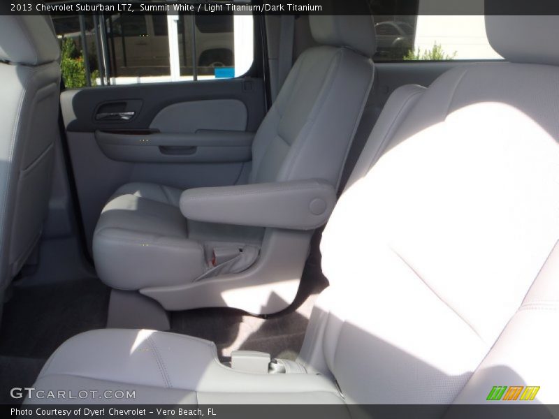 Summit White / Light Titanium/Dark Titanium 2013 Chevrolet Suburban LTZ