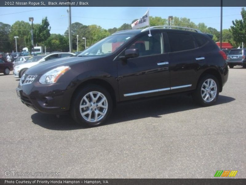 Black Amethyst / Black 2012 Nissan Rogue SL
