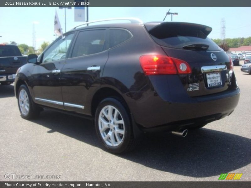 Black Amethyst / Black 2012 Nissan Rogue SL