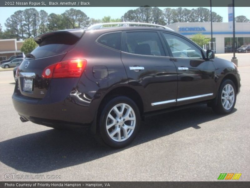 Black Amethyst / Black 2012 Nissan Rogue SL