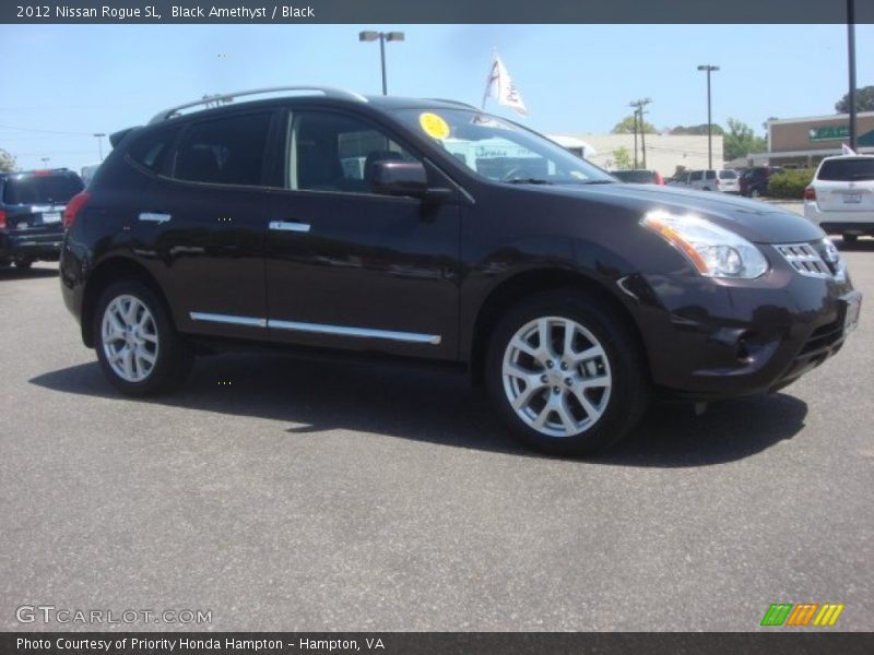 Black Amethyst / Black 2012 Nissan Rogue SL