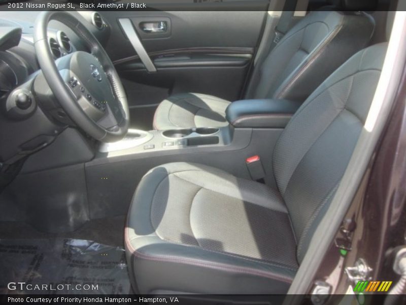 Black Amethyst / Black 2012 Nissan Rogue SL