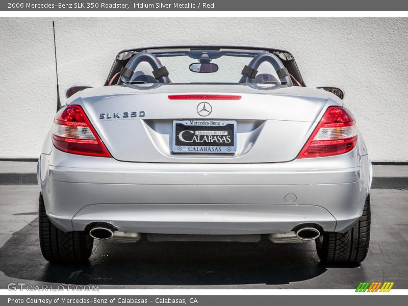 Iridium Silver Metallic / Red 2006 Mercedes-Benz SLK 350 Roadster