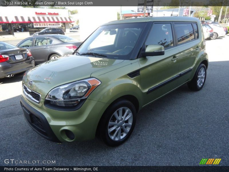 Alien Green / Black Soul Logo Cloth 2012 Kia Soul +