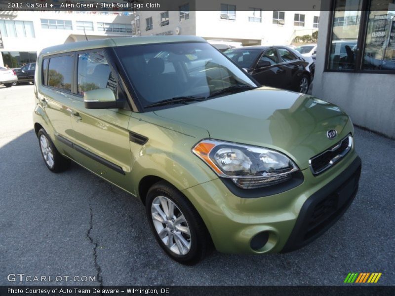 Alien Green / Black Soul Logo Cloth 2012 Kia Soul +