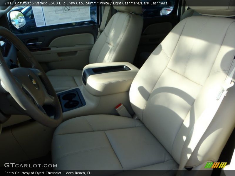 Summit White / Light Cashmere/Dark Cashmere 2013 Chevrolet Silverado 1500 LTZ Crew Cab